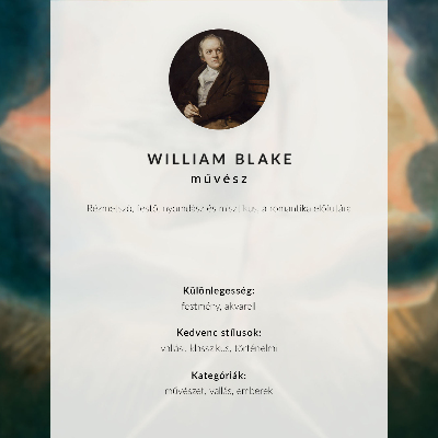 Plakátový obraz Behemot a Leviatan (podle Williama Blakea)