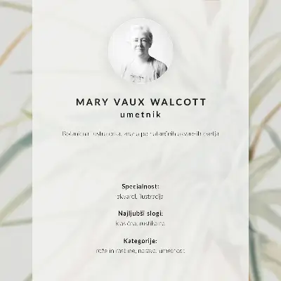 Dekorativní plakát Divoký ananas botanická ilustrace druhu Tillandsia fasciculata z roku 1921 od Mary Vaux Walcott