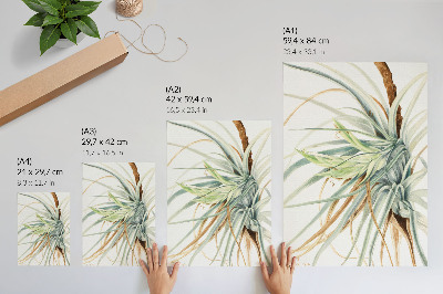 Dekorativní plakát Divoký ananas (Tillandsia fasciculata) (1921) od Mary Vaux Walcott