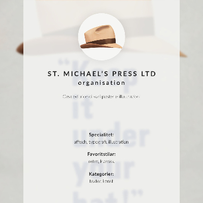 Nástěnný plakát Plakát s vysokým rozlišením s názvem „Drž to pod hlavičkou!“ (40. léta 20. století) od nakladatelství St. Michael's Press Ltd.