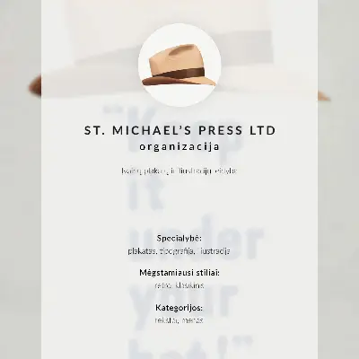 Nástěnný plakát s vysokým rozlišením s názvem „Drž to pod hlavičkou!“ ze 40. let 20. století od nakladatelství St. Michael's Press Ltd.