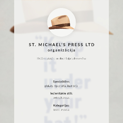 Nástěnný plakát Plakát s vysokým rozlišením s názvem „Drž to pod hlavičkou!“ (40. léta 20. století) od nakladatelství St. Michael's Press Ltd.
