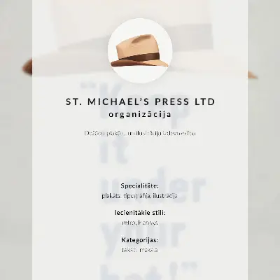 Nástěnný plakát s vysokým rozlišením s názvem „Drž to pod hlavičkou!“ ze 40. let 20. století od nakladatelství St. Michael's Press Ltd.