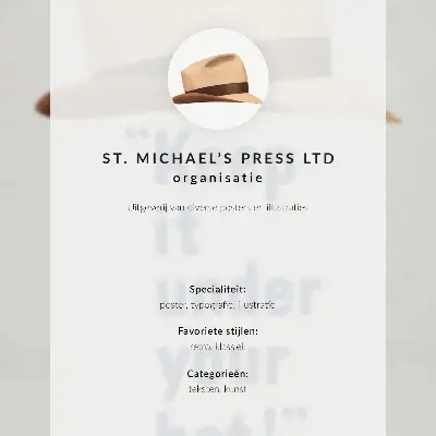 Nástěnný plakát s vysokým rozlišením s názvem „Drž to pod hlavičkou!“ ze 40. let 20. století od nakladatelství St. Michael's Press Ltd.