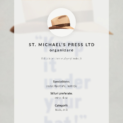 Nástěnný plakát Plakát s vysokým rozlišením s názvem „Drž to pod hlavičkou!“ (40. léta 20. století) od nakladatelství St. Michael's Press Ltd.