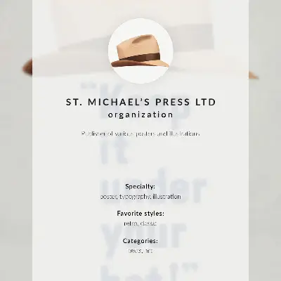 Nástěnný plakát s vysokým rozlišením s názvem „Drž to pod hlavičkou!“ ze 40. let 20. století od nakladatelství St. Michael's Press Ltd.