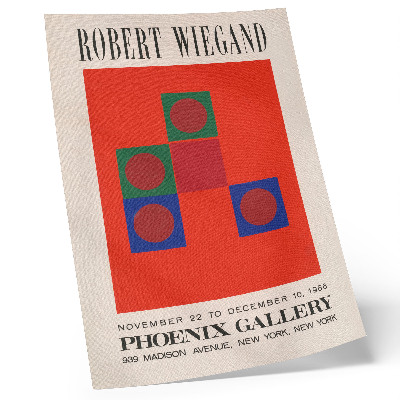 Plakát na zeď Výstavní plakát Roberta Wieganda (1965)