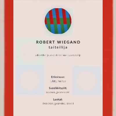 Plakát na zeď Výstavní plakát Roberta Wieganda (1965)