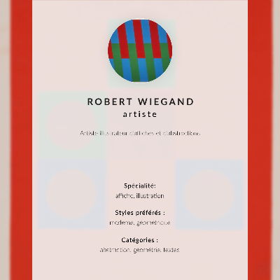 Plakát na zeď Výstavní plakát Roberta Wieganda (1965)
