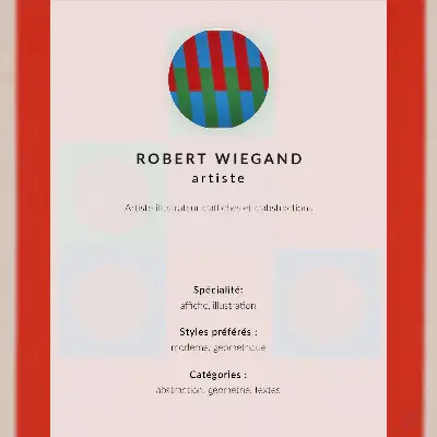 Plakát na zeď výstavní plakát Roberta Wieganda z roku 1965