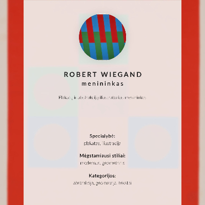 Plakát na zeď Výstavní plakát Roberta Wieganda (1965)