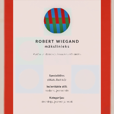 Plakát na zeď Výstavní plakát Roberta Wieganda (1965)