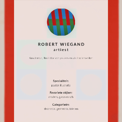 Plakát na zeď Výstavní plakát Roberta Wieganda (1965)