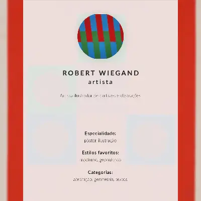 Plakát na zeď výstavní plakát Roberta Wieganda z roku 1965