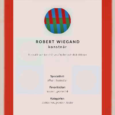 Plakát na zeď Výstavní plakát Roberta Wieganda (1965)