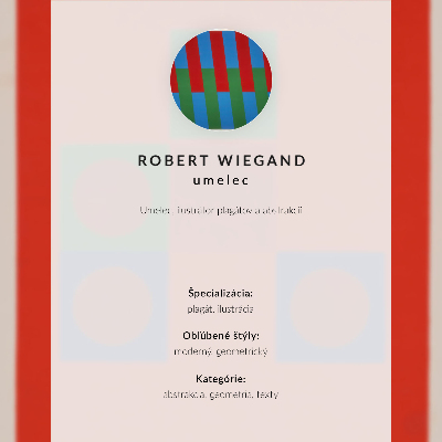 Plakát na zeď Výstavní plakát Roberta Wieganda (1965)