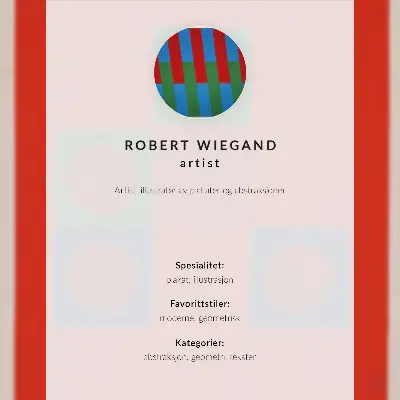 Plakát na zeď výstavní plakát Roberta Wieganda z roku 1965