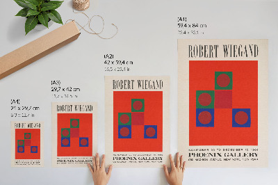 Plakát na zeď Výstavní plakát Roberta Wieganda (1965)