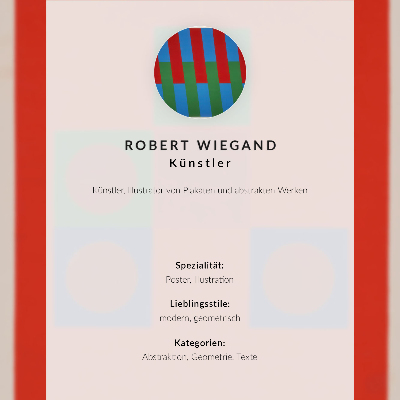 Plakát na zeď Výstavní plakát Roberta Wieganda (1965)