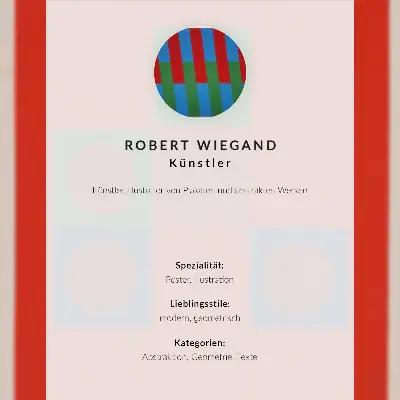 Plakát na zeď výstavní plakát Roberta Wieganda z roku 1965
