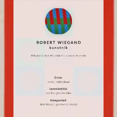 Plakát na zeď výstavní plakát Roberta Wieganda z roku 1965