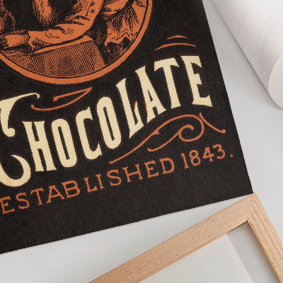Dekorativní plakát Webbova čokoláda (1843) – chromolitografie