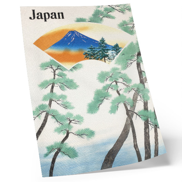 Nástěnný plakát Cestovní plakát Japonských vládních drah (1930), vintage ilustrace