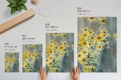 Plakát Váza s rudbekiemi (1915) od Hannah Borger Overbeck