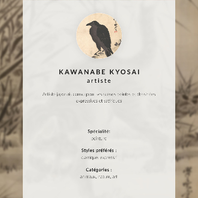 Plakátový obraz Kočka chytá žábu od Kawanabeho Kyosaie