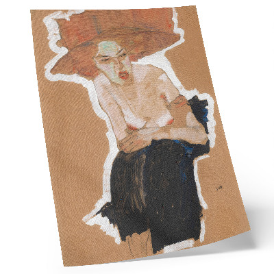 Nástěnný plakát „Zlomyslný“ (1910), obraz s vysokým rozlišením od Egona Schieleho