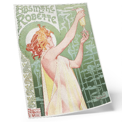 Plakát na zeď Chromolitografie Privat Livemont (1896) od Absinthe Robette