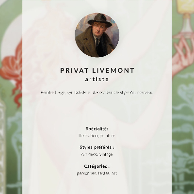 Plakát na zeď Chromolitografie Privat Livemont (1896) od Absinthe Robette