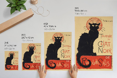 Plakátový obraz Tournée du Chat Noir (1896) od Théophile Alexandre Steinlen