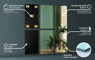 Zrcadlové dlaždice samolepící