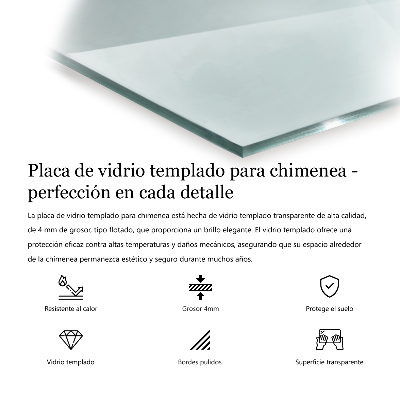 Skleněná deska pod kamna šestiboký transparentní