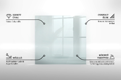 Skleněná deska pod kamna šestiboký transparentní