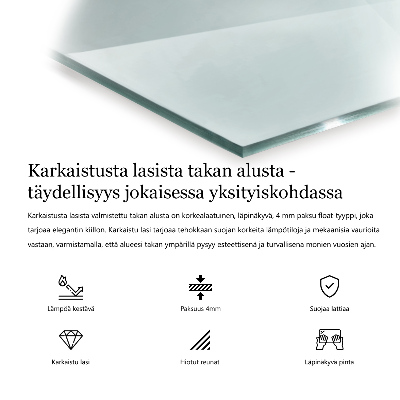 Skleněná deska pod kamna šestiboký transparentní