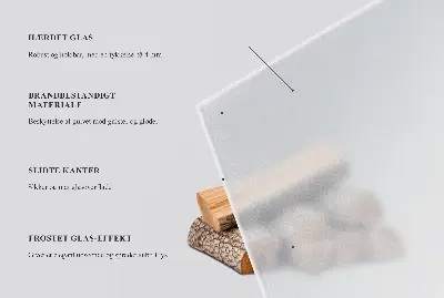  Poloprůsvitné kulaté sklo pod kamna