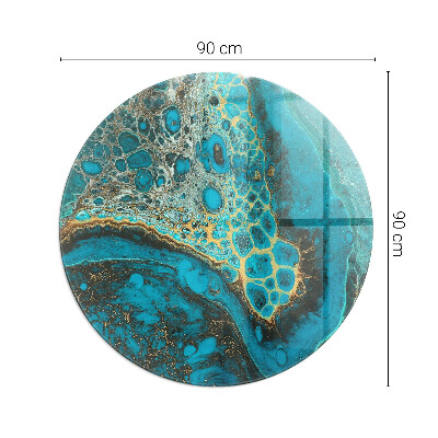 Sklo před krbovou vložku kulaté Abstraktní organický vzor