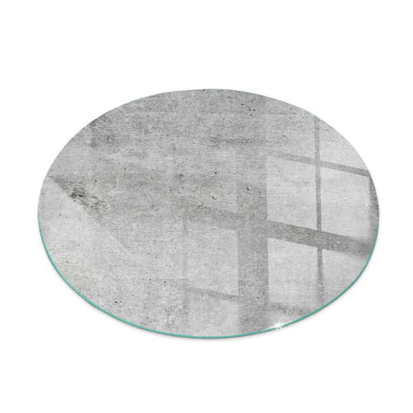 Sklo před krbovou vložku kulaté Textura surového betonu