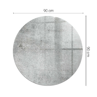 Sklo před krbovou vložku kulaté Textura surového betonu
