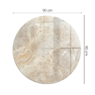 Sklo před kamna kulaté Vzor z přírodního kamene