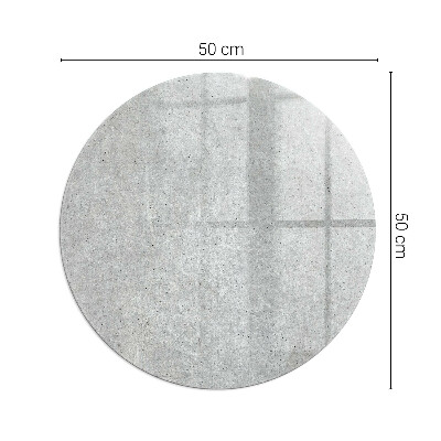 Sklo před kamna kulaté Textura surového betonu