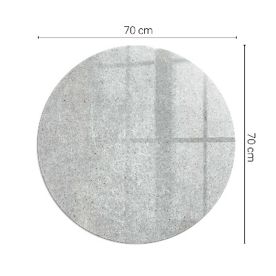 Sklo před kamna kulaté Textura surového betonu