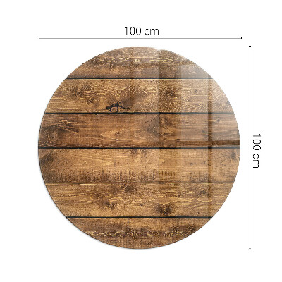 Sklo před krbovou vložku kulaté Dřevěná deska s obilím