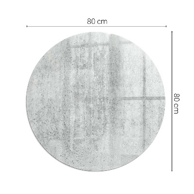 Sklo před krbovou vložku kulaté Textura surového betonu
