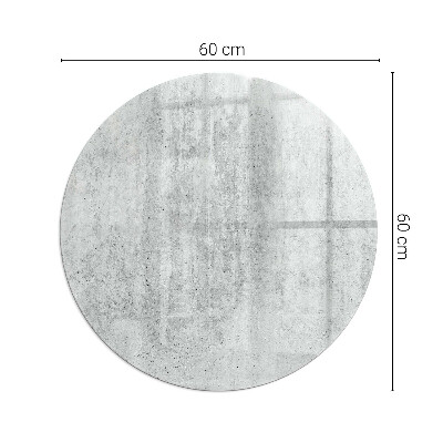 Sklo před krbovou vložku kulaté Textura surového betonu