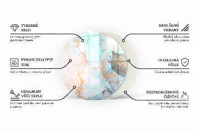 Sklo před krbovou vložku kulaté Geometrie se dřevem