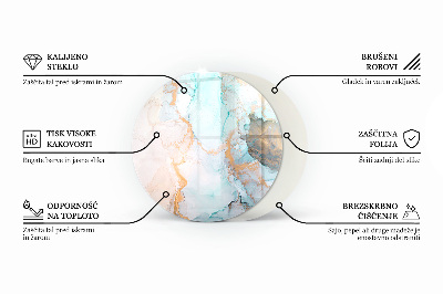 Sklo před krbovou vložku kulaté Geometrie se dřevem