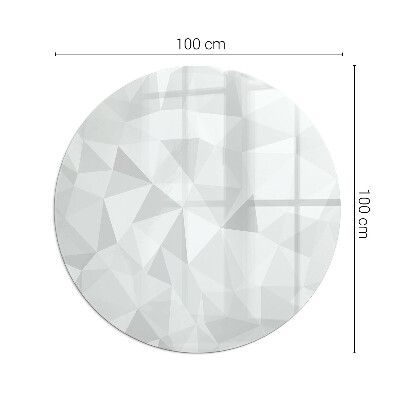Sklo před krbovou vložku kulaté Abstraktní geometrický vzor